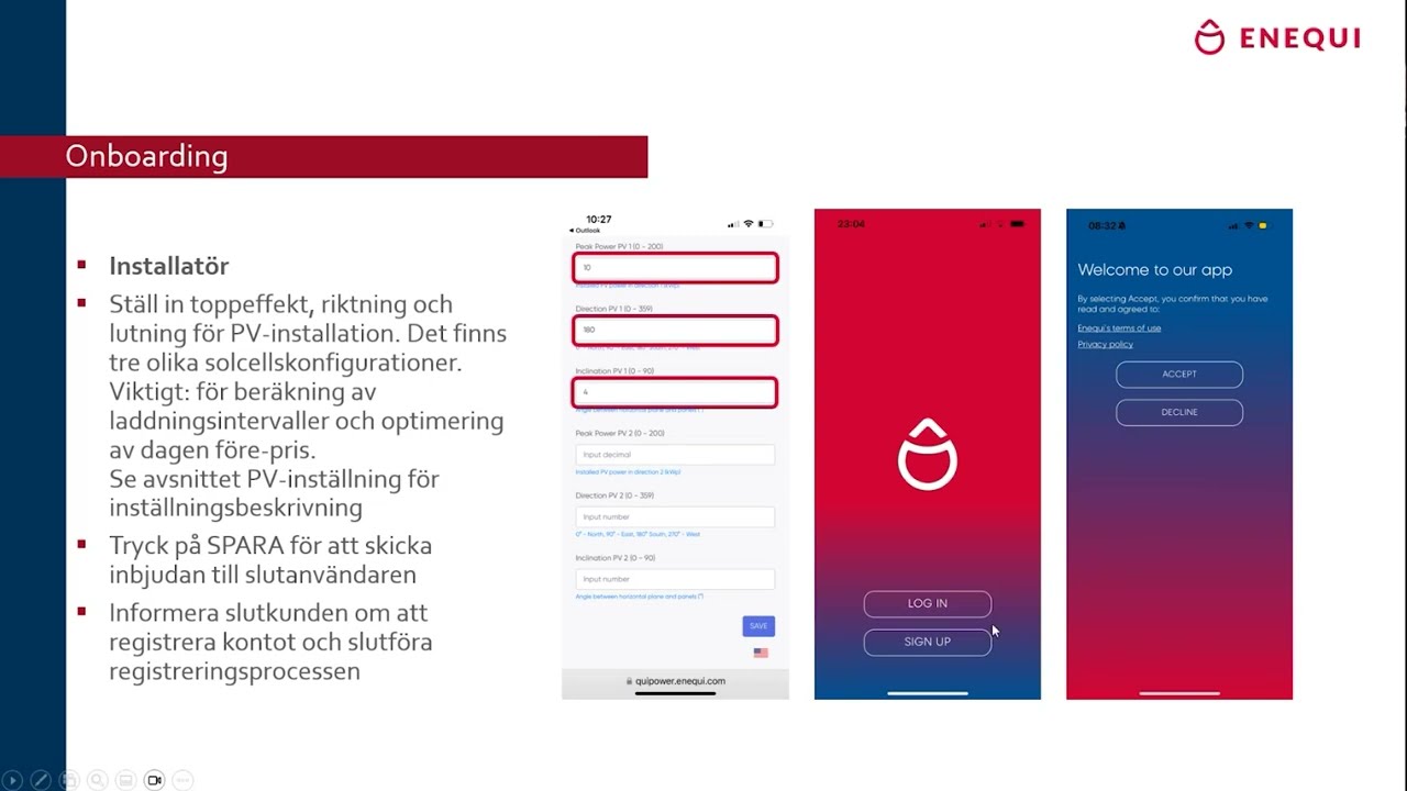 Onboarding-process för installatörer